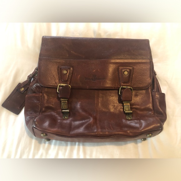 Tommy bahama Brown Leather Men's Bag GUC